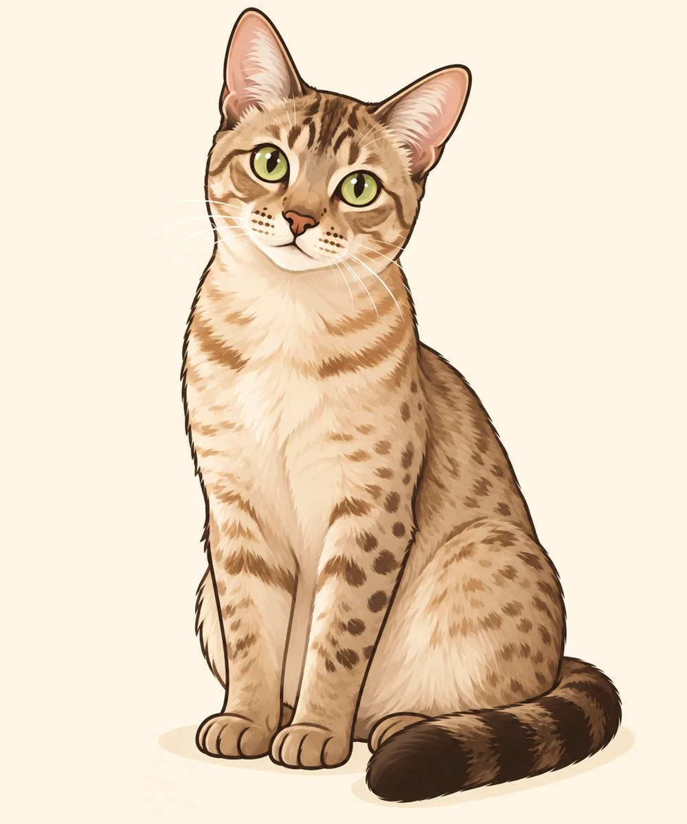 云朵糖 · 同一只虚拟混血猫的 AI 漫画图