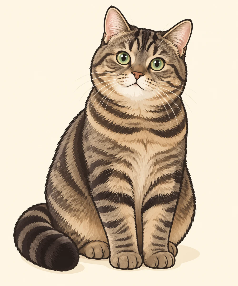 ちいさなかぼちゃ · 同じ架空のミックス猫のAI漫画画像
