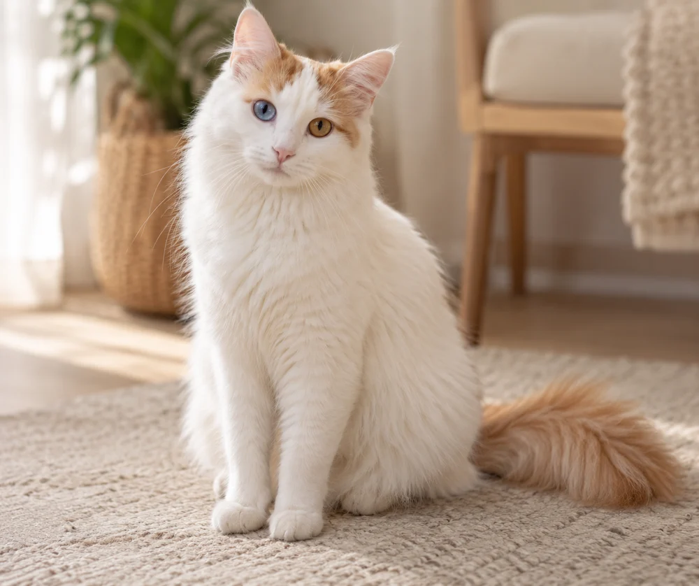 樱桃糖 · AI 生成的虚拟混血猫写实图