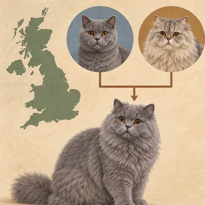 英国猫家族的长毛成员