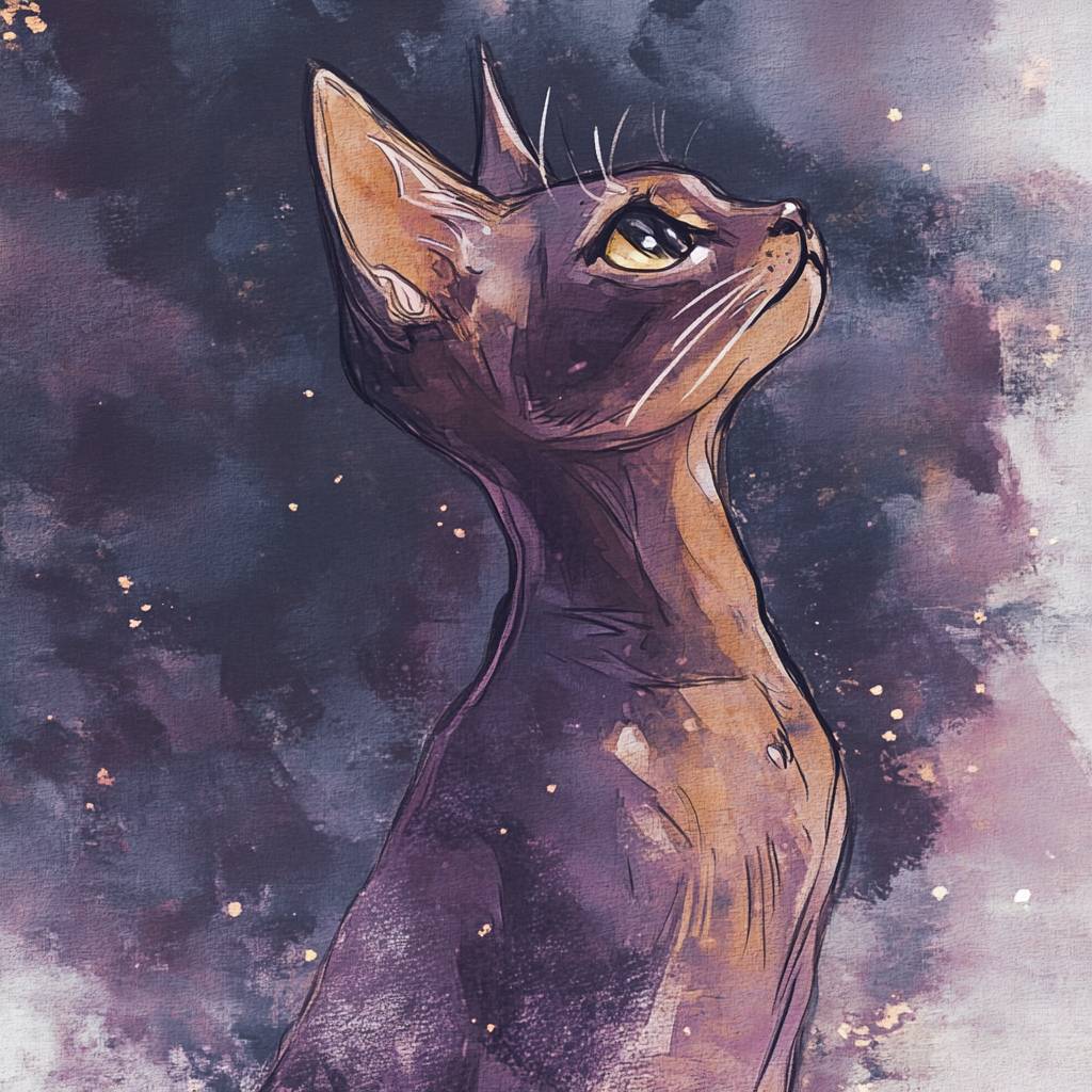 El gato abisinio es lindo