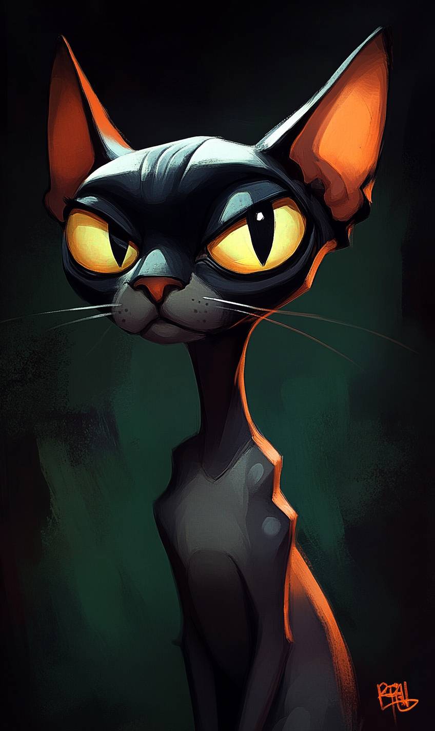 El gato Sphynx es lindo