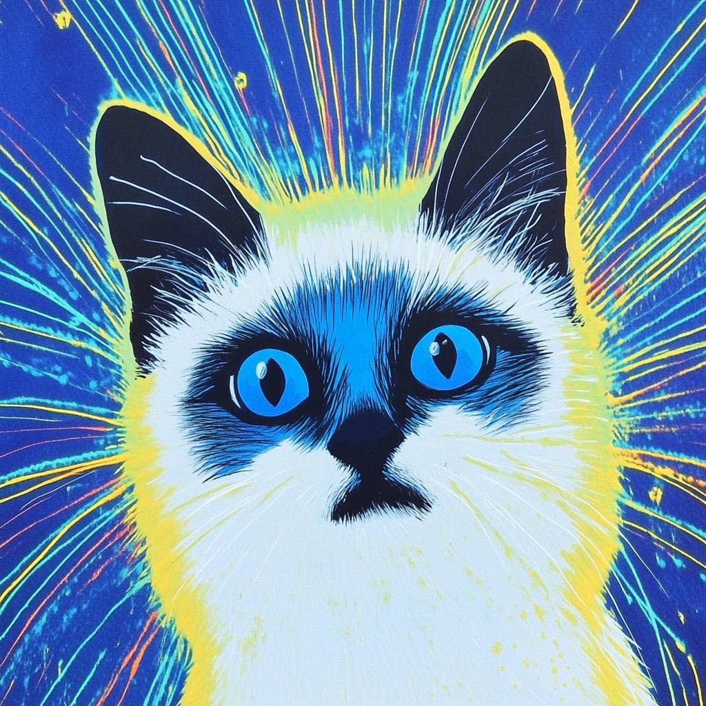 El gato Birmano es lindo