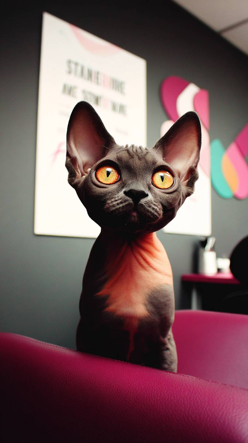 El gato Devon Rex es lindo