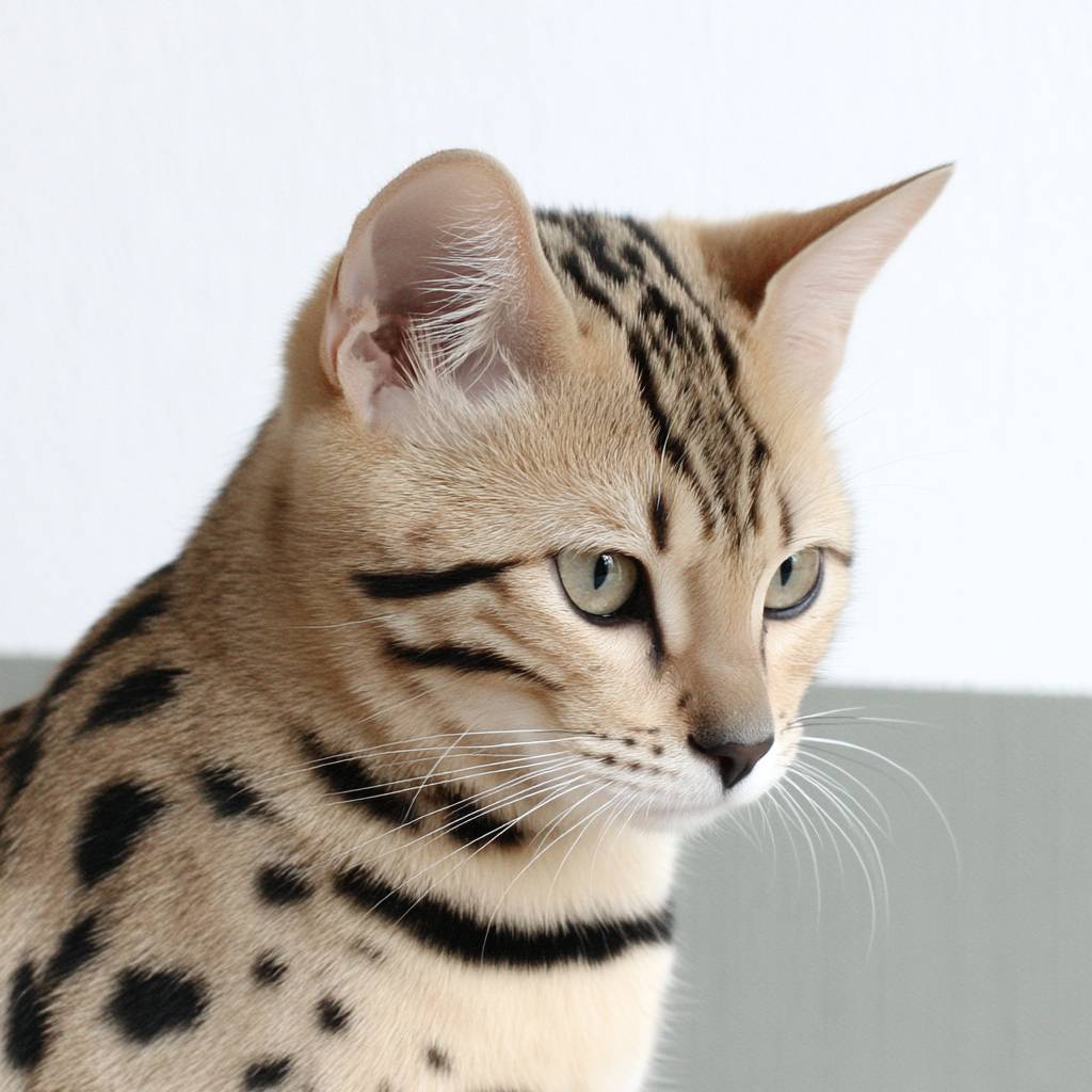 Bengal cat is cute