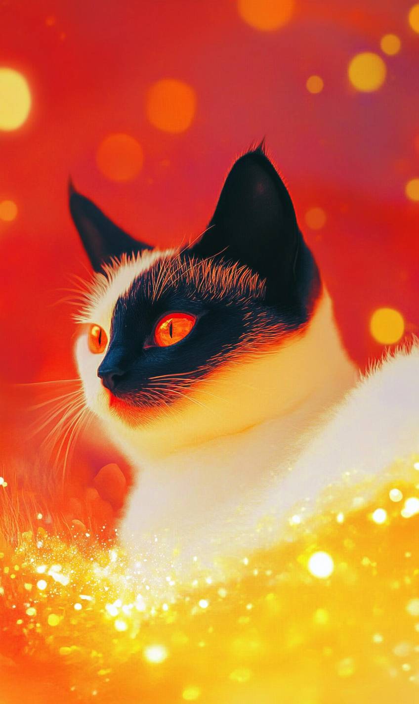 Die Siamkatze ist niedlich
