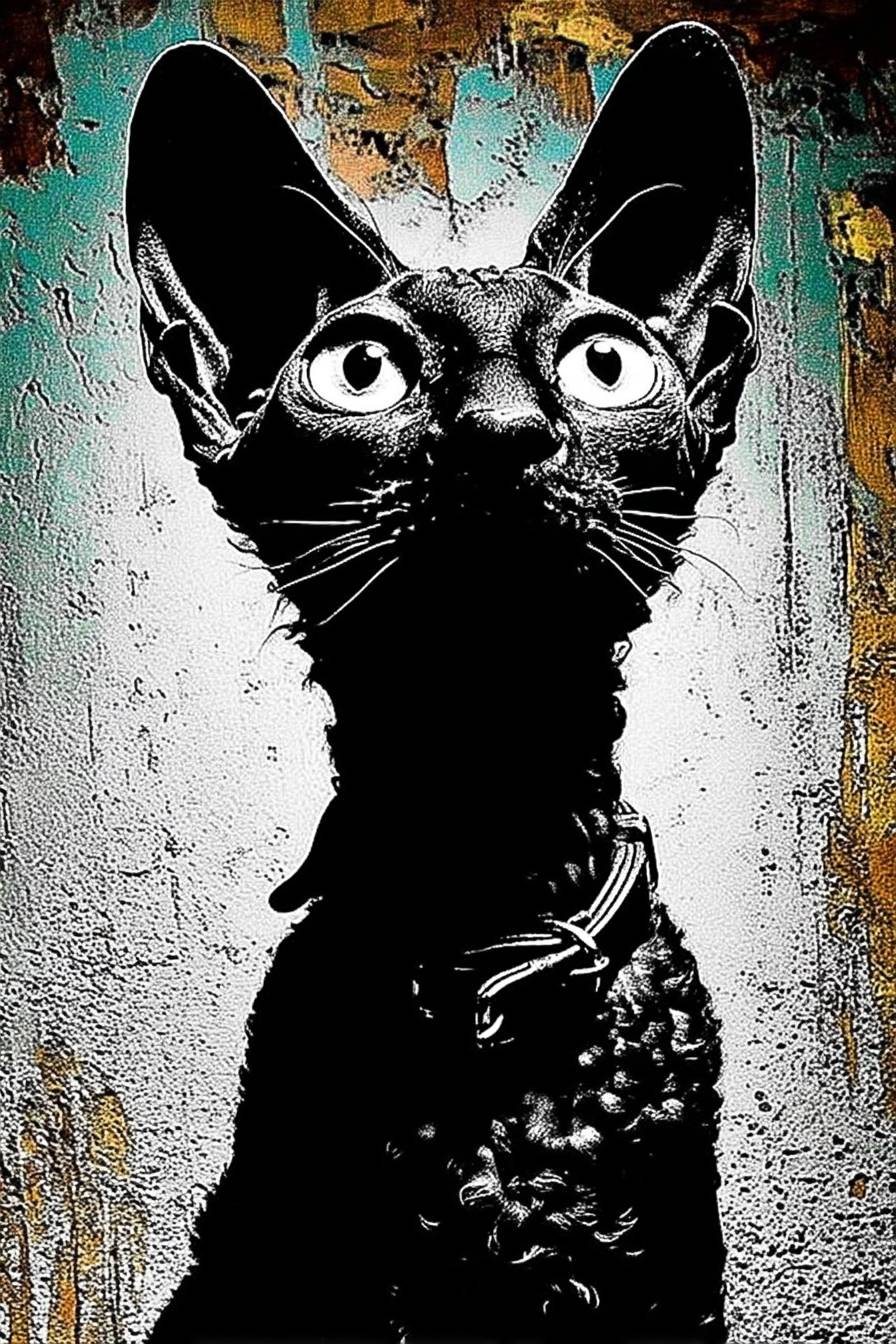 Los gatos Cornish Rex son adorables