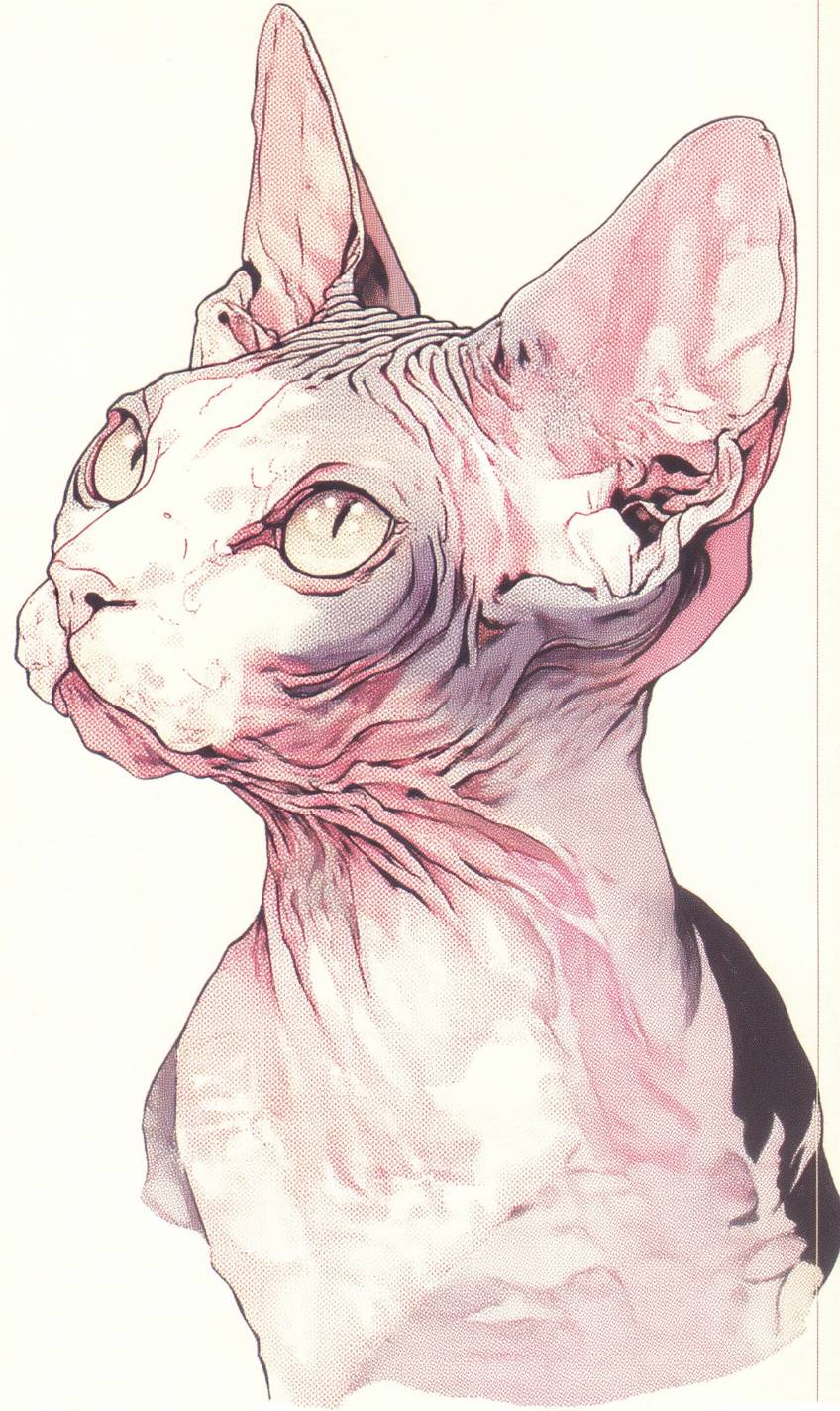 El gato Sphynx es lindo