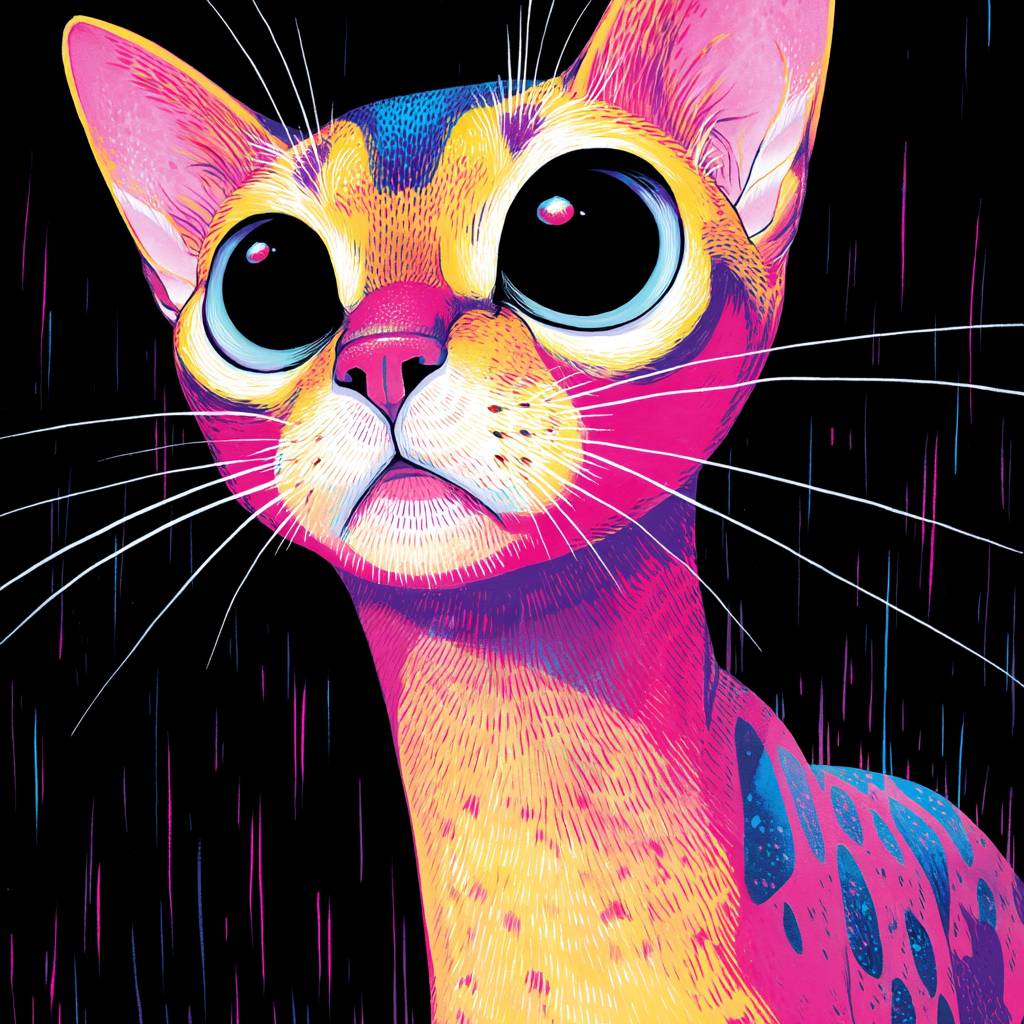 El gato Abisinio es lindo