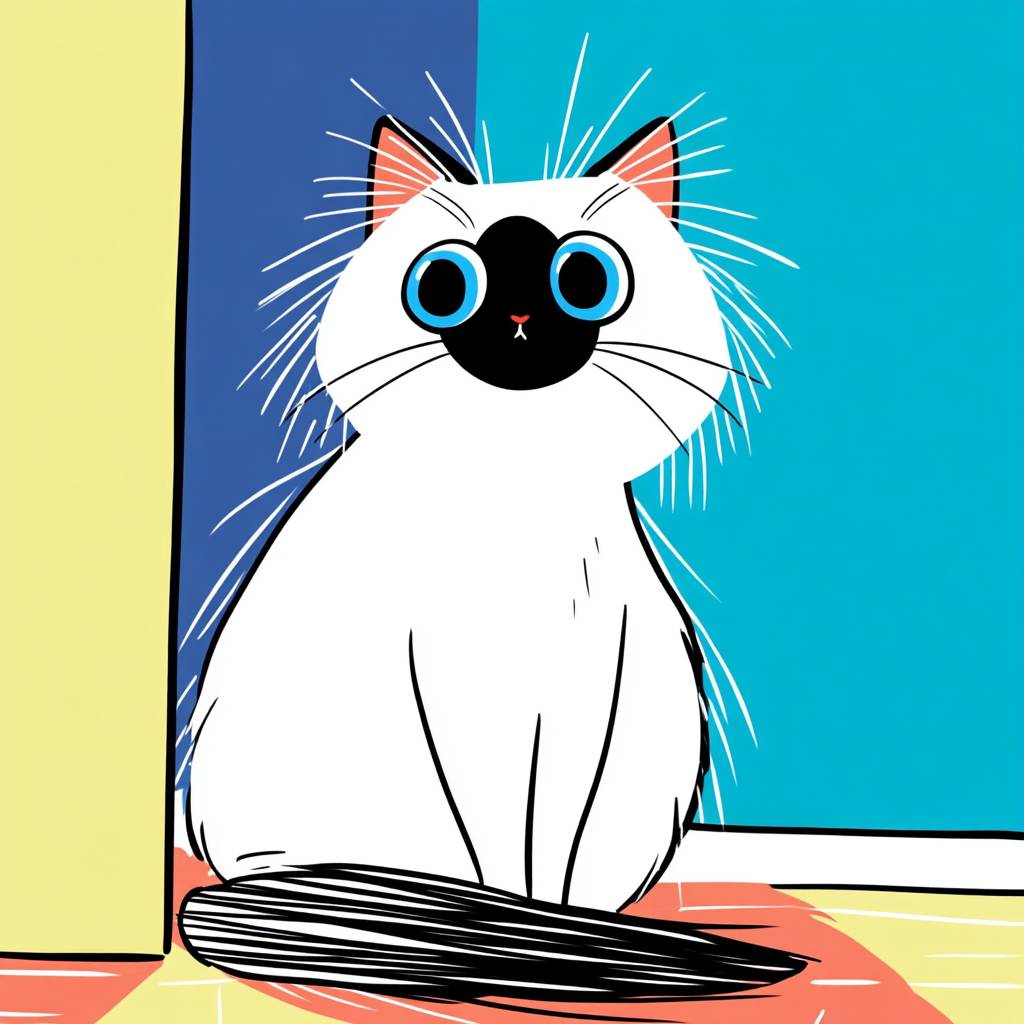 Die Birmanen-Katze ist süß