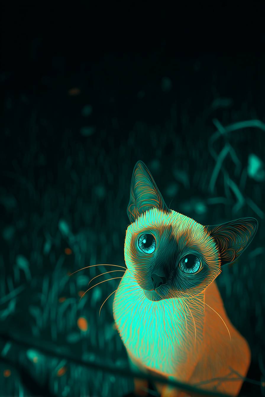 Süße Tonkin-Katze