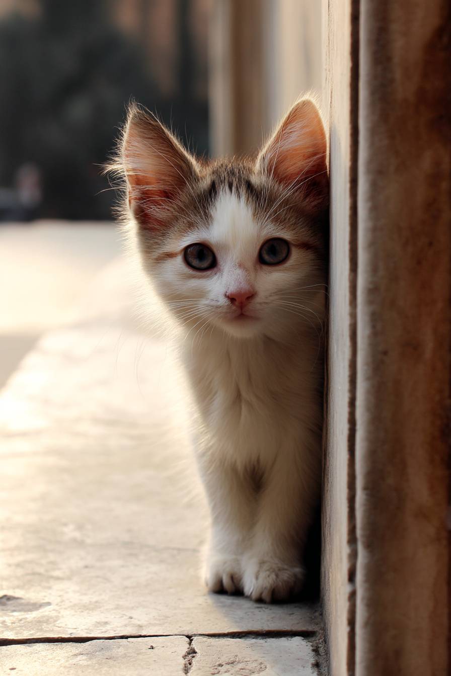 Eine süße Katze.