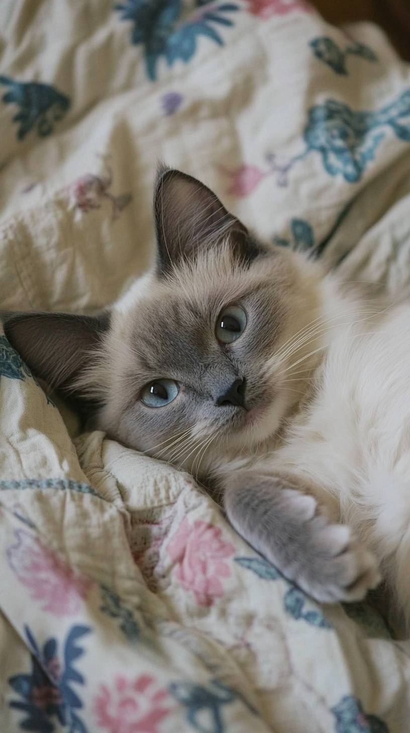 El gato balinés es lindo