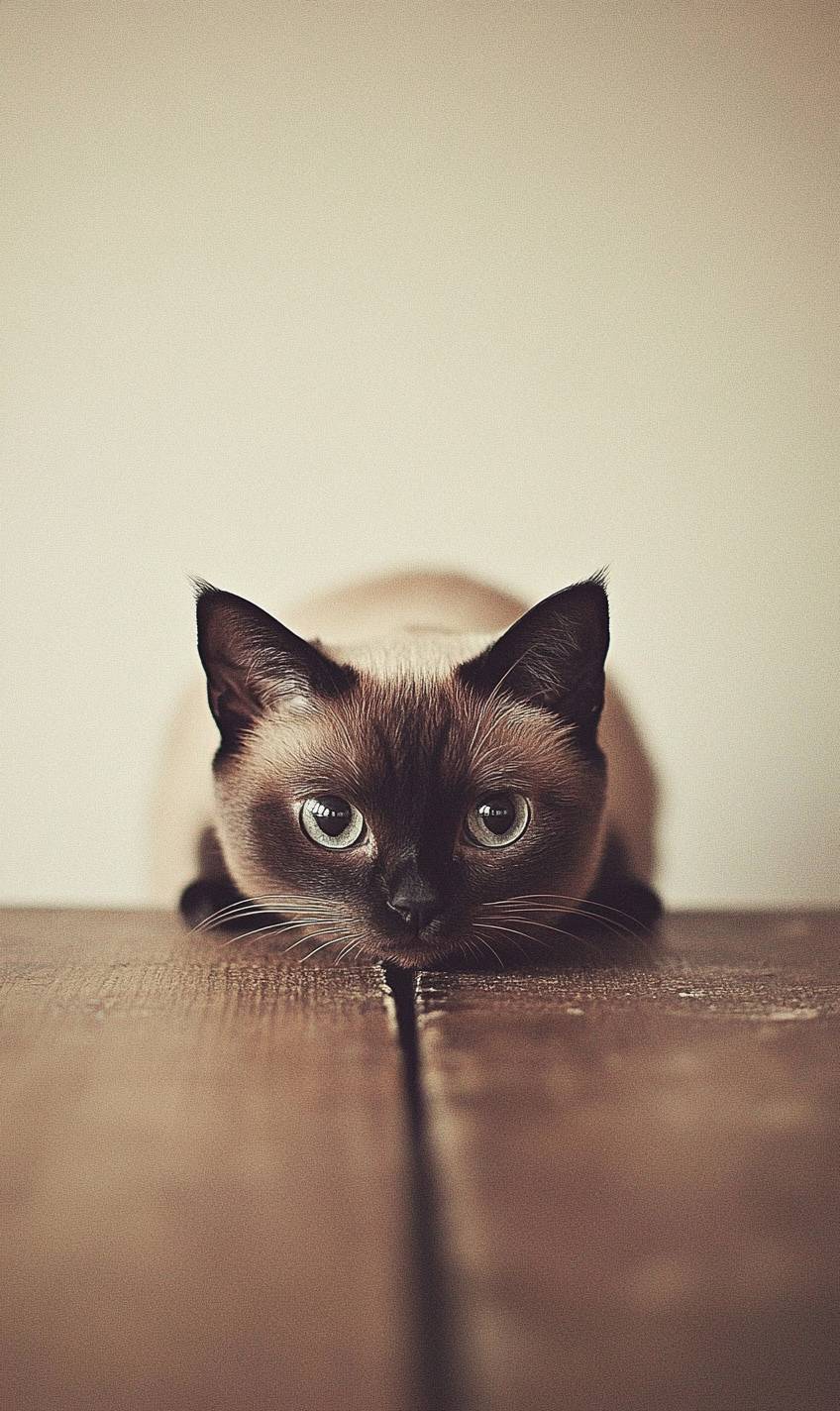 El gato siamés es lindo