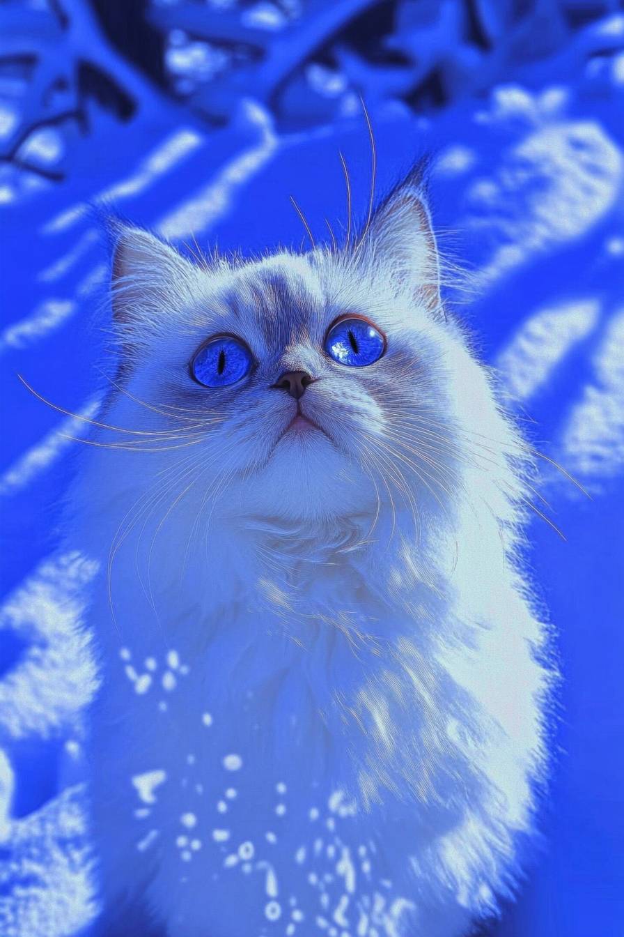 Himalayan cat is cute