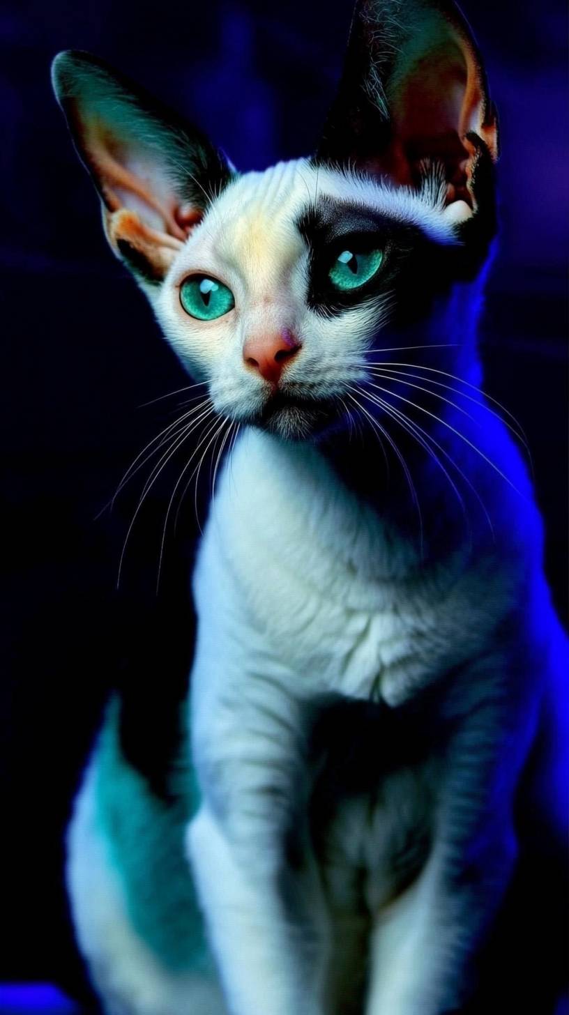 El gato Devon Rex es lindo