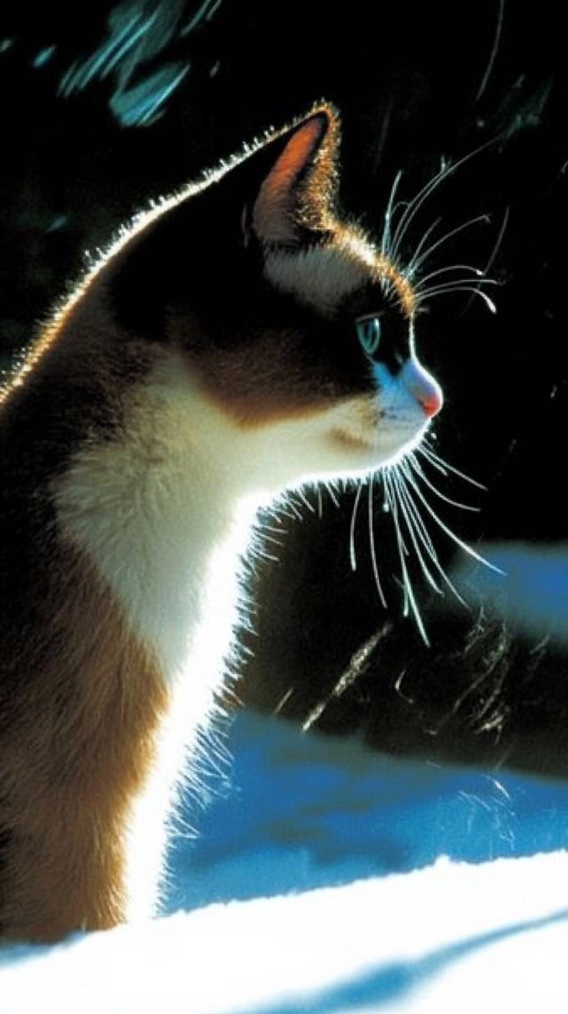 Le chat Snowshoe est mignon