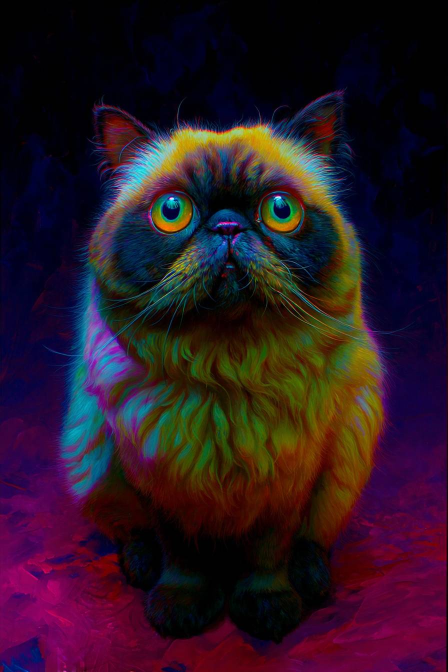 El gato Himalayo es lindo