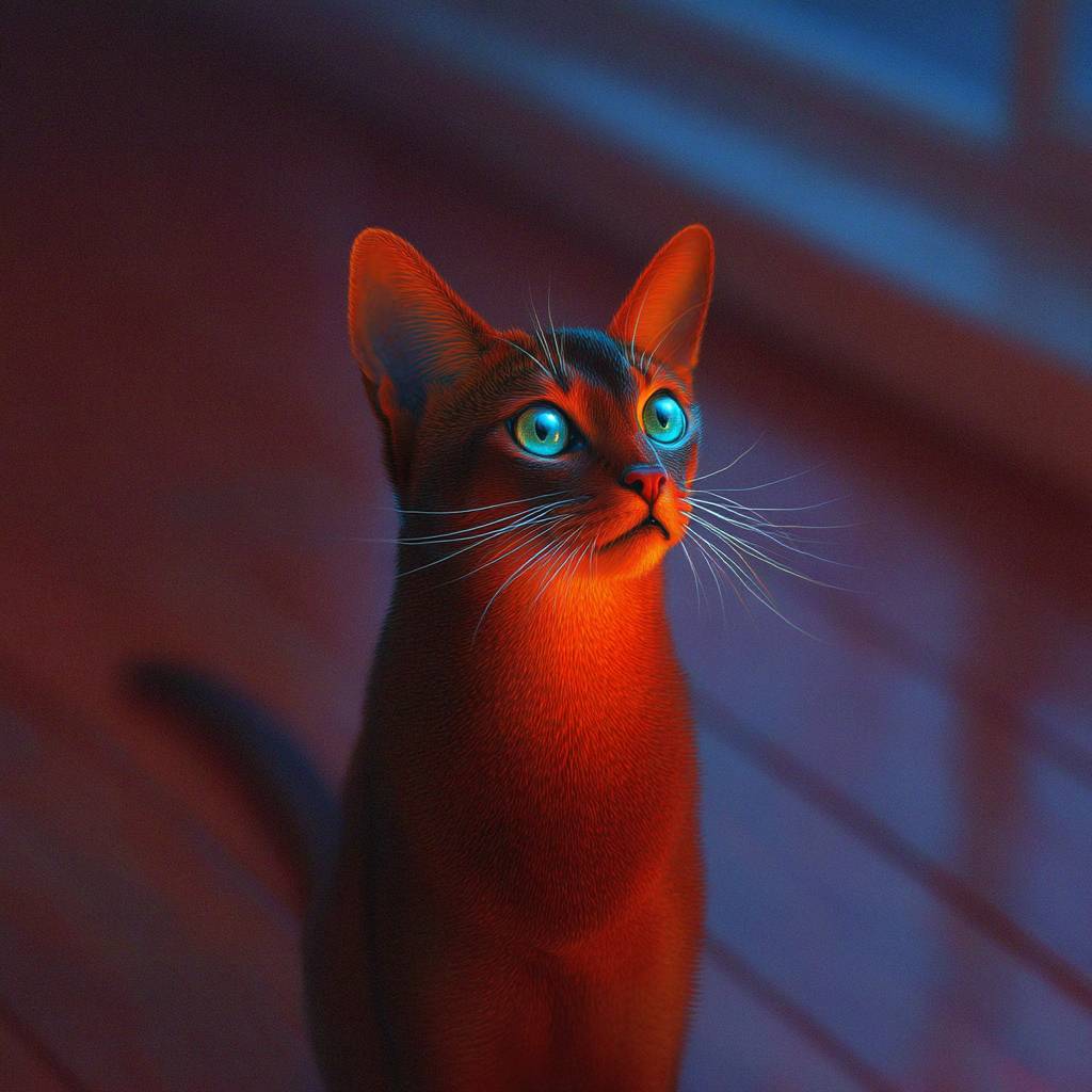 阿比西尼亚猫很可爱