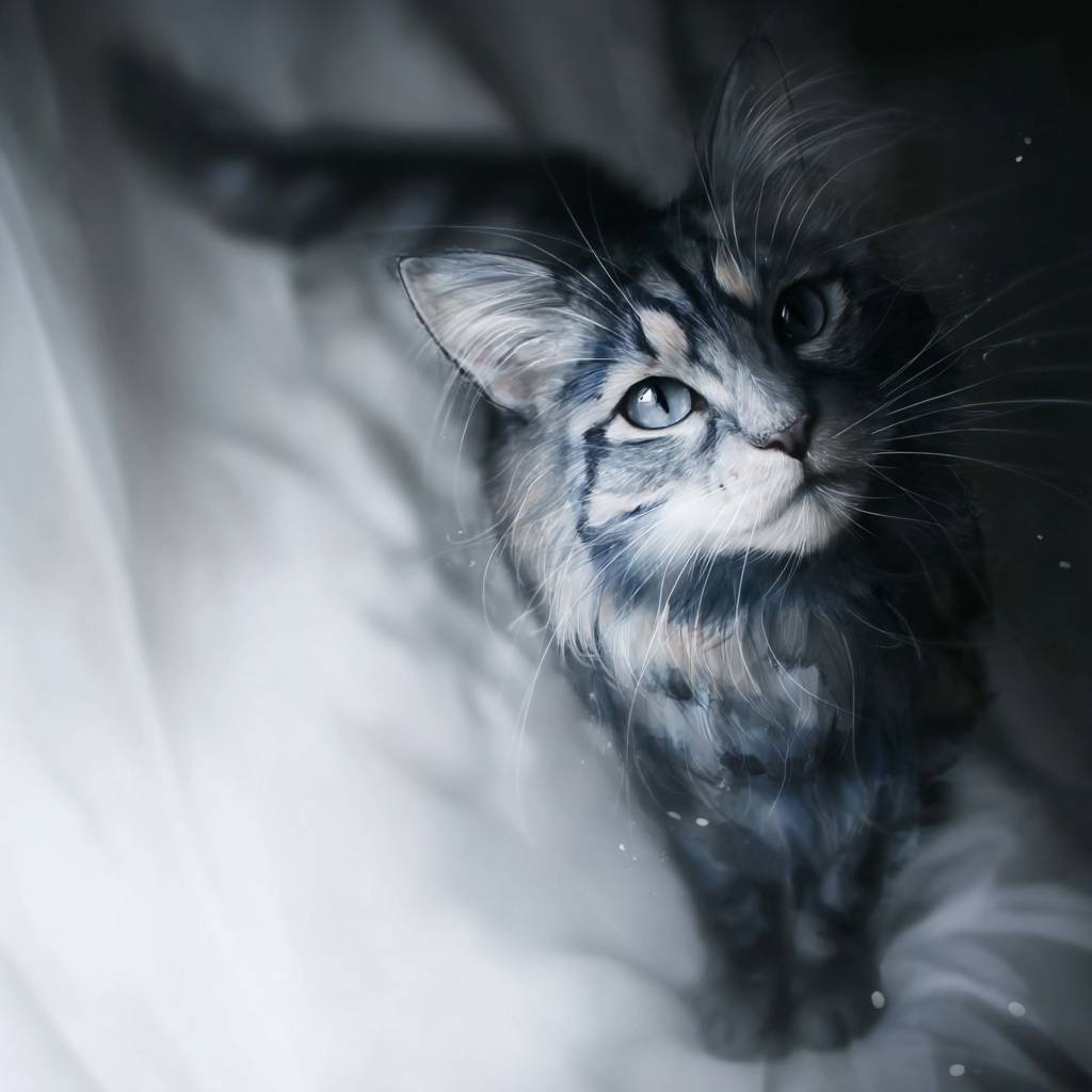 El gato Kurilian Bobtail es lindo