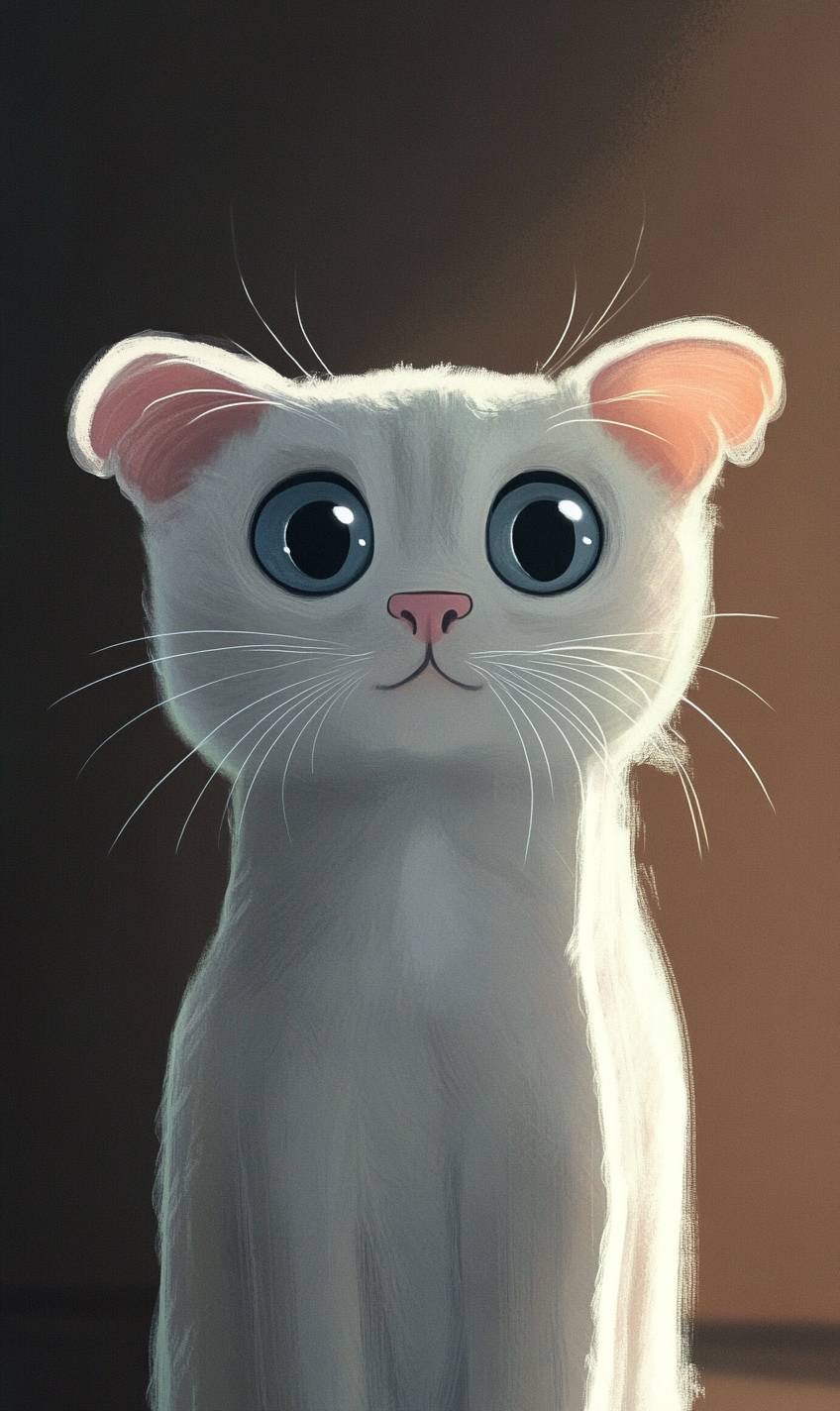 El gato American Curl es lindo