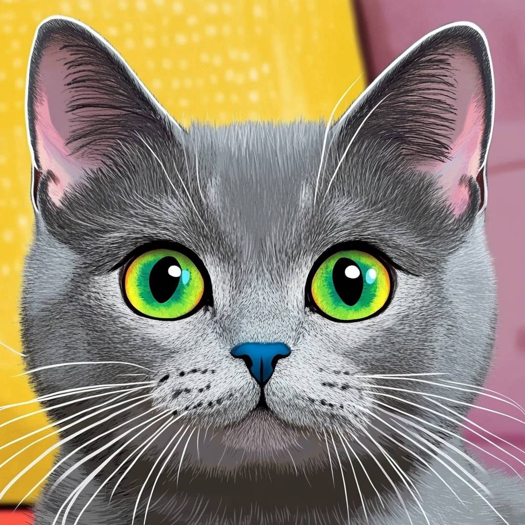 Russian Blue cats are cute