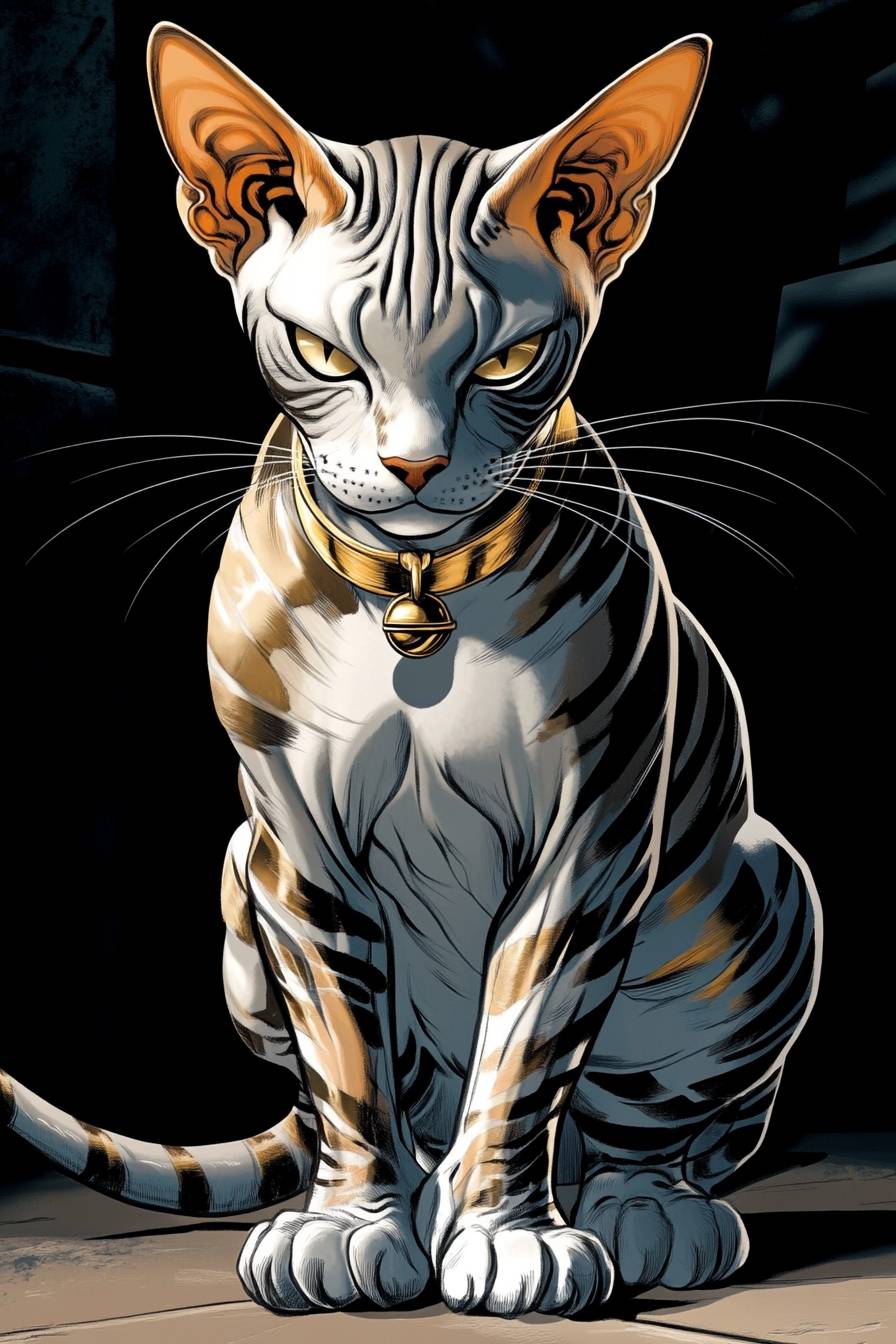 Le chat Peterbald est mignon