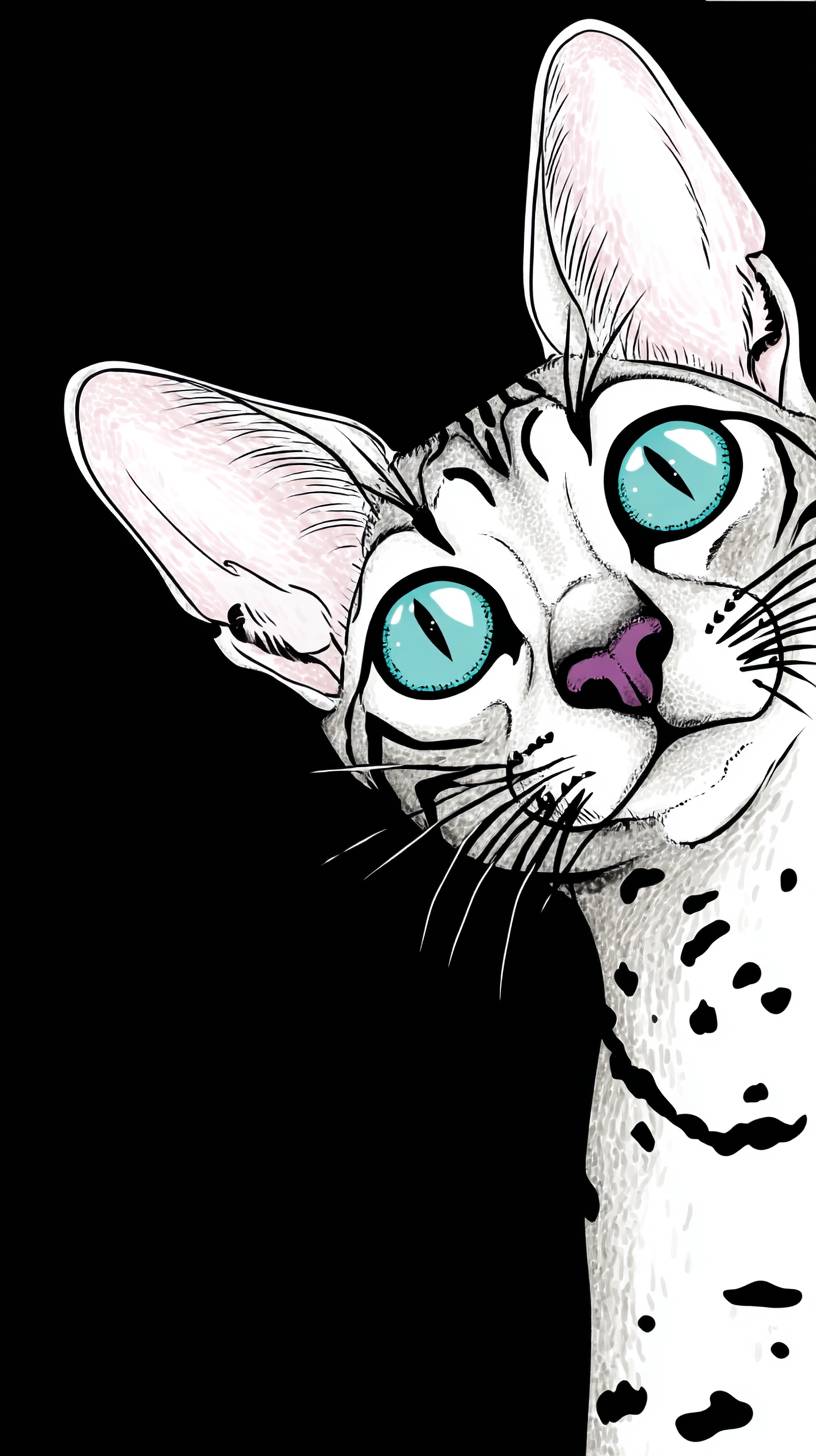Le chat égyptien Mau est mignon