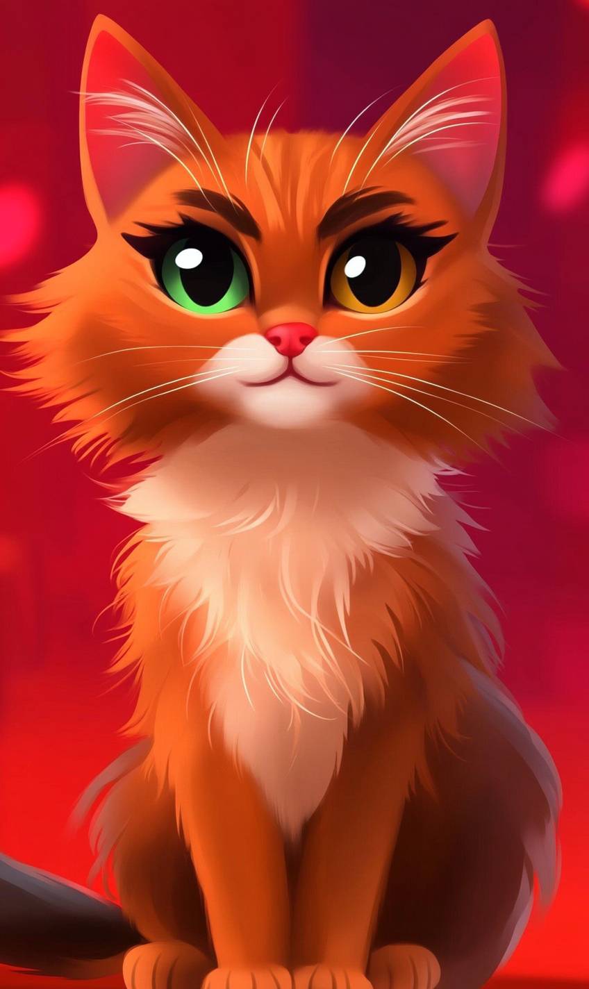 El gato somalí es lindo