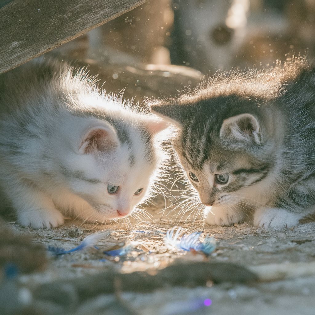 Kittens are playing