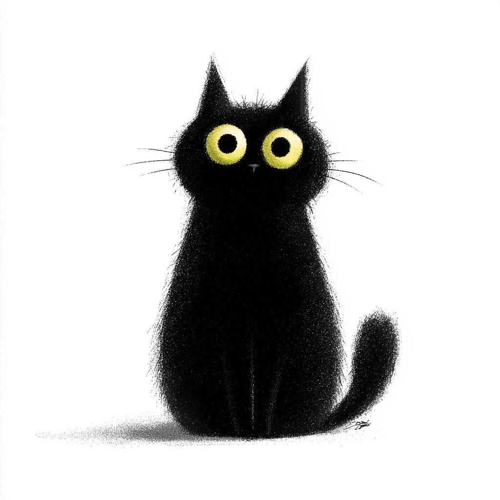 gato preto fofo