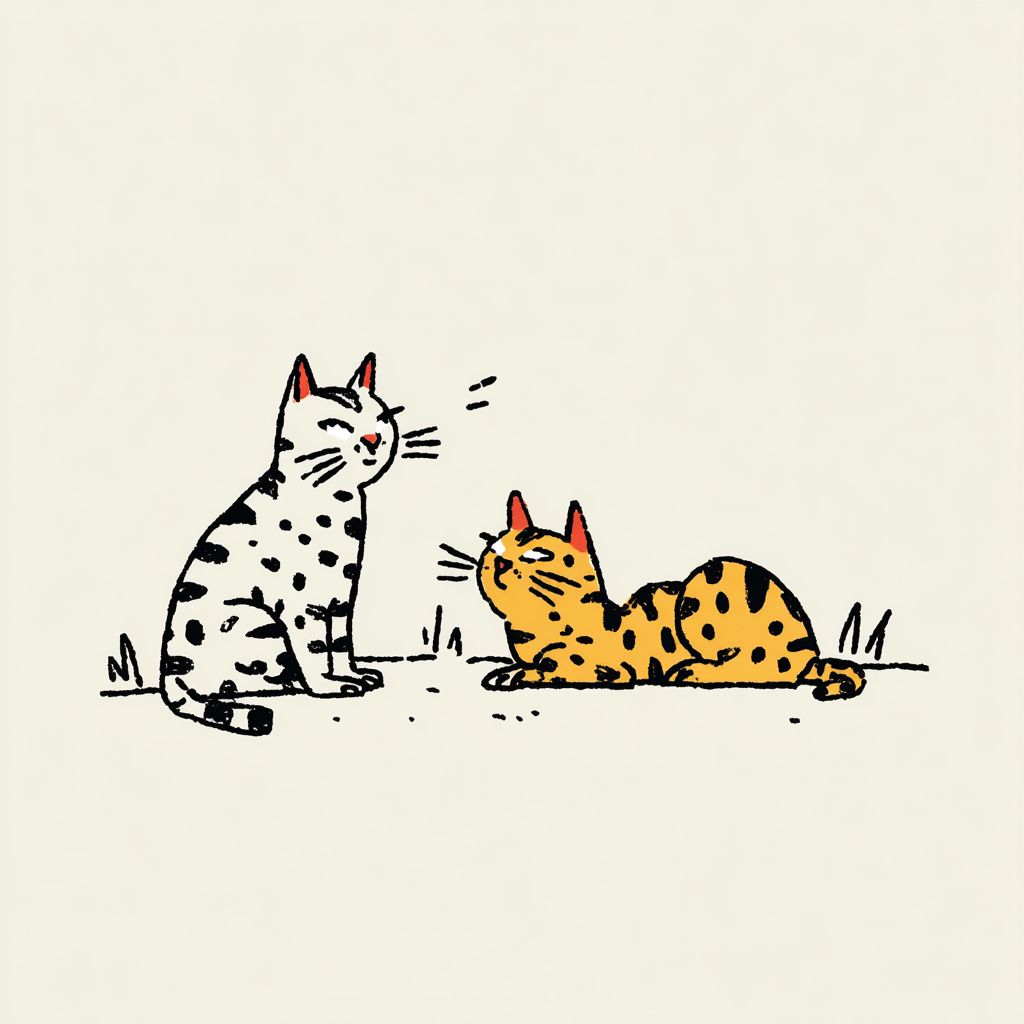 アジリティのあるヒョウ柄のオシキャット