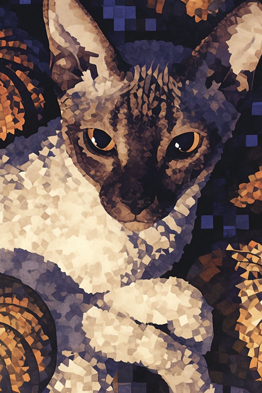 قطط ديفون ريكس نشيطة تتدحرج بين كومة من اليقطين في الخريف