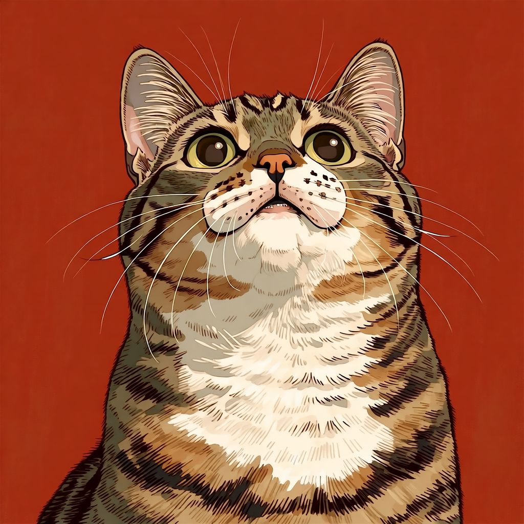 the cute image of a cat